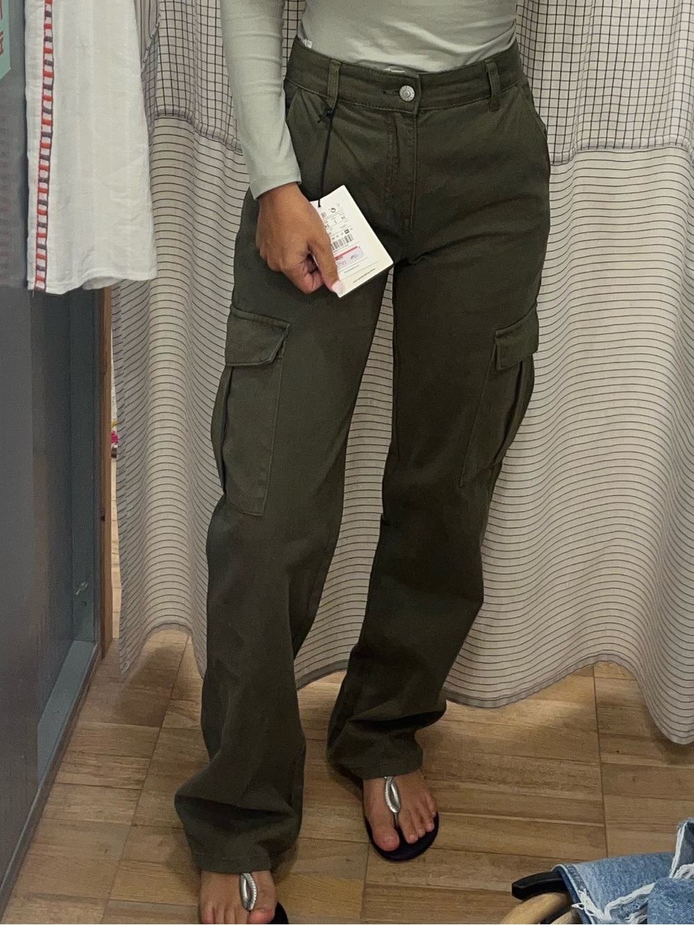 Pull&Bear Olive Cargo Pants